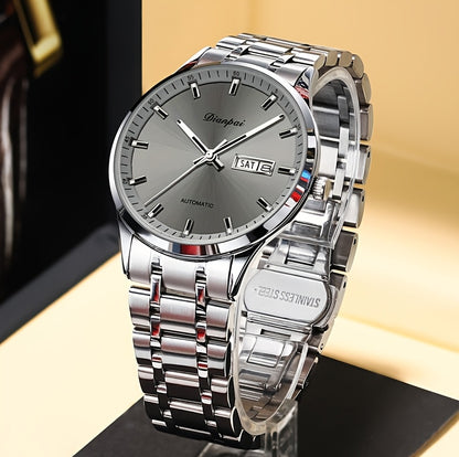 Dianpai Orologio meccanico automatico da donna, sofisticato ed elegante, con un design sportivo casual e alla moda, perfetto come regalo di compleanno
