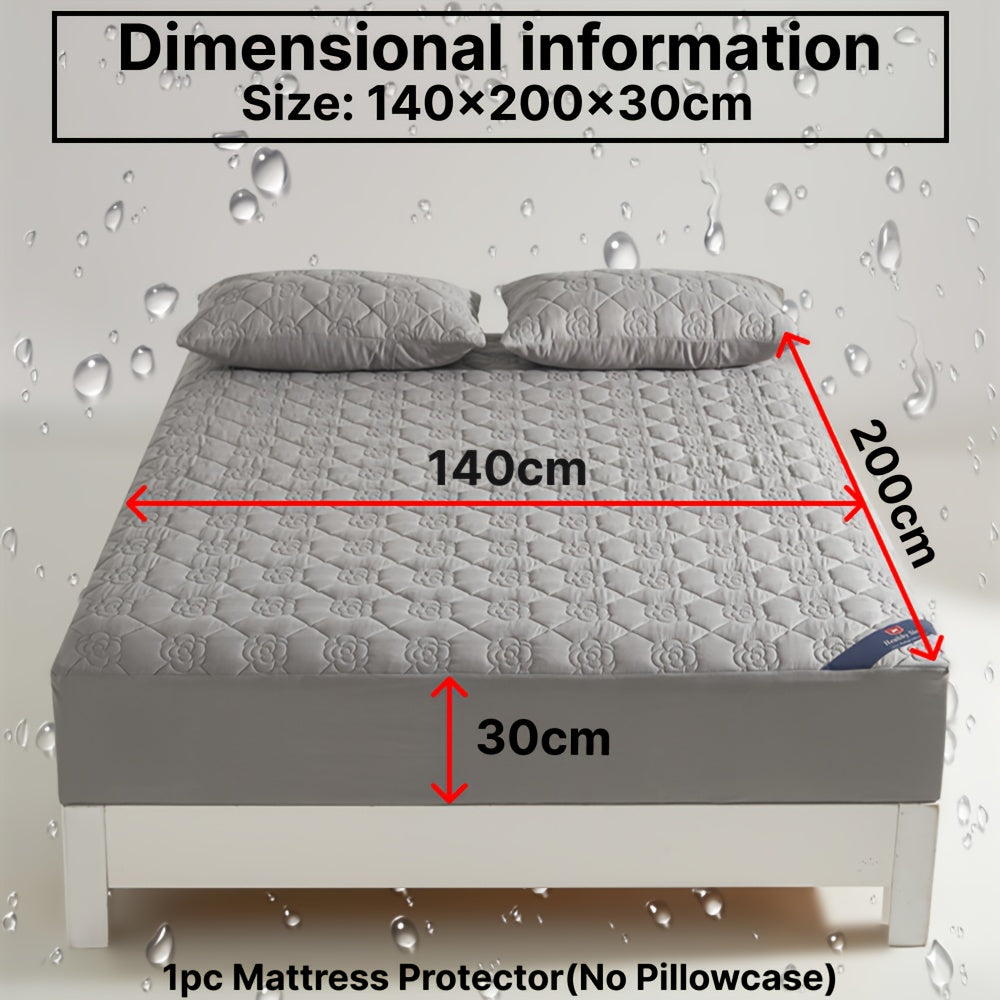 1 Protezione Materasso Impermeabile Comfort, Morbida e Traspirante con Tecnologia Soundwave, Lenzuolo con Angoli Impermeabile, Coprimaterasso Tinta Unita Silenzioso, Adatto per Appartamenti, Camere da Letto, Hotel, Stanze per Ospiti e Dormitori Studentesc
