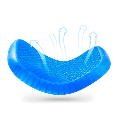 Cuscino Gel Anti Decubito Ergonomico Traspirante Sedute Prolungate, Cuscino in Gel Anti Decubito a Nido D'ape Cuscino per Auto Cuscino Posturale