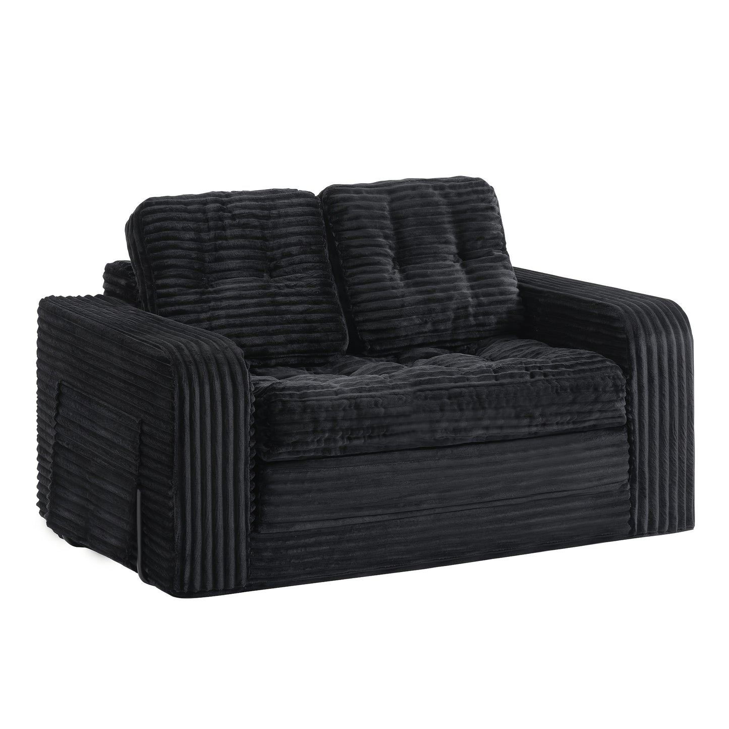Divano Letto Pieghevole Pop Up, Disponibile in Configurazioni Singola o Doppia. Divano Letto Multifunzionale in Velluto a Coste, Ideale per Appartamenti Compatti, Balconi e Dormitori Studenteschi. Non Richiede Montaggio
