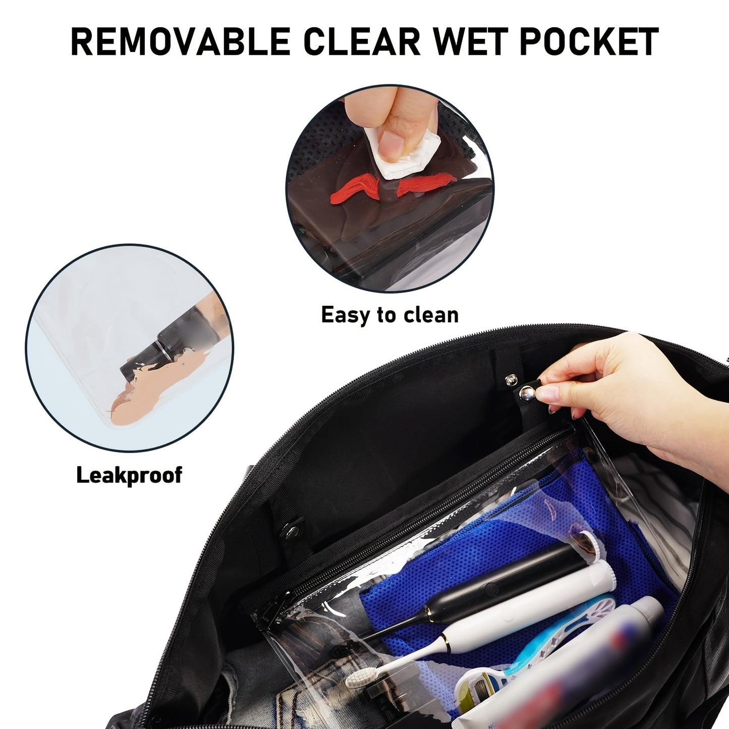 Borsa da viaggio unisex approvata, Verde per campeggio e viaggio – vista dettagliata 7