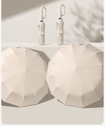 Ombrello pieghevole con fibbia completamente automatica, con protezione solare, specifiche 1 e 2 facoltative, adatto sia per uomini che per donne, ombrello da viaggio, con un diametro di 106 cm/41.2 pollici quando è aperto, robusto e durevole, ombrello di