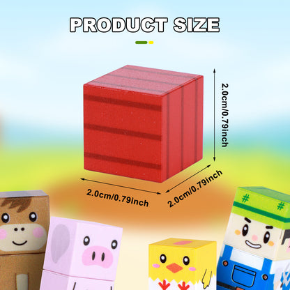 150pcs Set di Blocchi Magnetici da Costruzione - Giocattolo Educativo STEM a Tema Animali da Fattoria e Contadino, Cubi Magnetici Fai da Te per Bambini, Giocattoli Educativi e Creativi, Regalo Perfetto per Natale, Compleanno, Pasqua