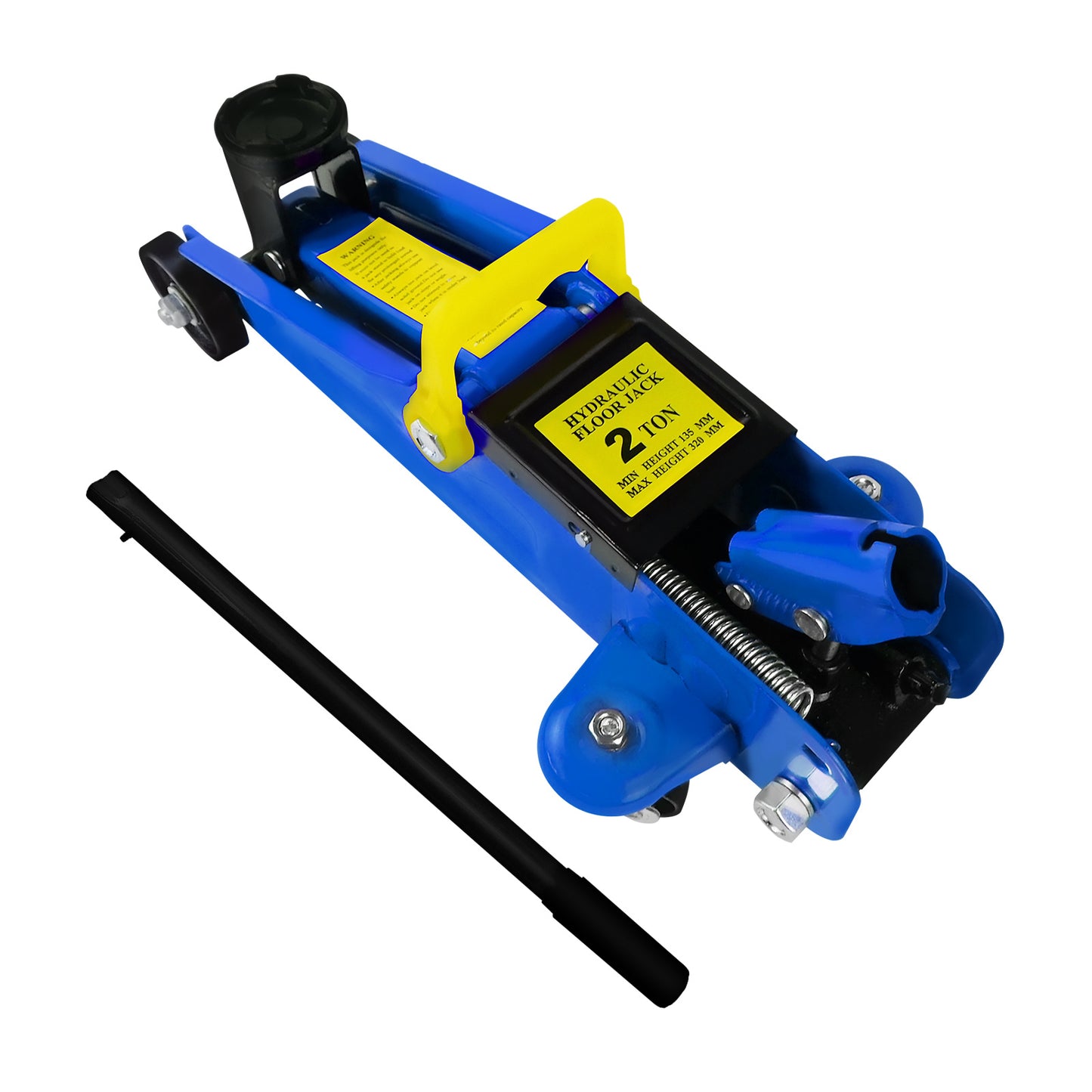 Cric a Ponte Pesante da 2 Tonnellate, Cric a Carrello a Basso Profilo per Auto, Furgone, Riparazione Pneumatici in Garage, Strumento di Emergenza per Cambio Gomme, Capacità di Carico 2 Tonnellate / 4000 Libbre, Altezza di Sollevamento da 5,3" a 12,6", con
