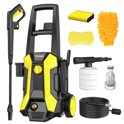 Idropulitrice ad alta pressione 180Bar 480L/H con ugello a schiuma e lancia a schiuma, kit per casa e giardino, macchina per la pulizia