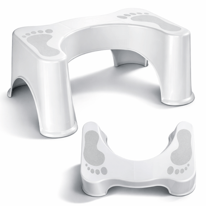 Poggiapiedi Ergonomico per WC 17 cm, Piedistallo da Bagno 42 cm, Sgabello per WC in Materiali Riciclati, Antiscivolo per Adulti e Bambini, 1 pz.