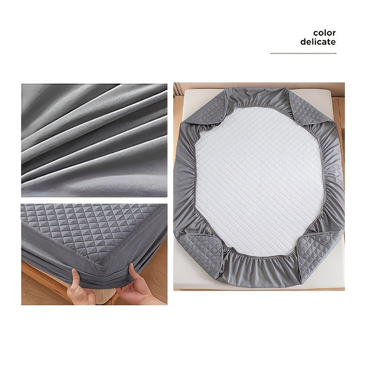 Coprimaterasso Impermeabile - Protezione per Materasso Trapuntato Tinta Unita Lavabile in Lavatrice con Angoli Profondi (Morbidissimo e Confortevole). Utilizzabile Come Lenzuolo Separato. Ideale per Camere da Letto, Dormitori e Hotel. Protegge i Lenzuola