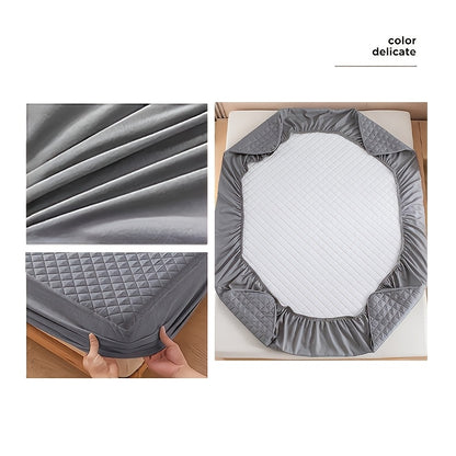 Coprimaterasso Impermeabile - Protezione per Materasso Trapuntato Tinta Unita Lavabile in Lavatrice con Angoli Profondi (Morbidissimo e Confortevole). Utilizzabile Come Lenzuolo Separato. Ideale per Camere da Letto, Dormitori e Hotel. Protegge i Lenzuola