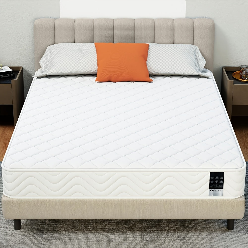 Materasso in Memory Foam e Molla - Singolo/Double (90/140/160*200*18cm) | Spessore Medio-Firmato & Supporto del Sonno a Bobina Aperta | Sollievo dalla Pressione