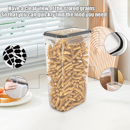 Set da 48 pezzi con 24 contenitori e 24 coperchi, a tenuta stagna, impilabili, salvaspazio, per conservare alimenti, con etichette per cucinare facilmente e organizzare la dispensa. Include 1 pennarello gratuito
