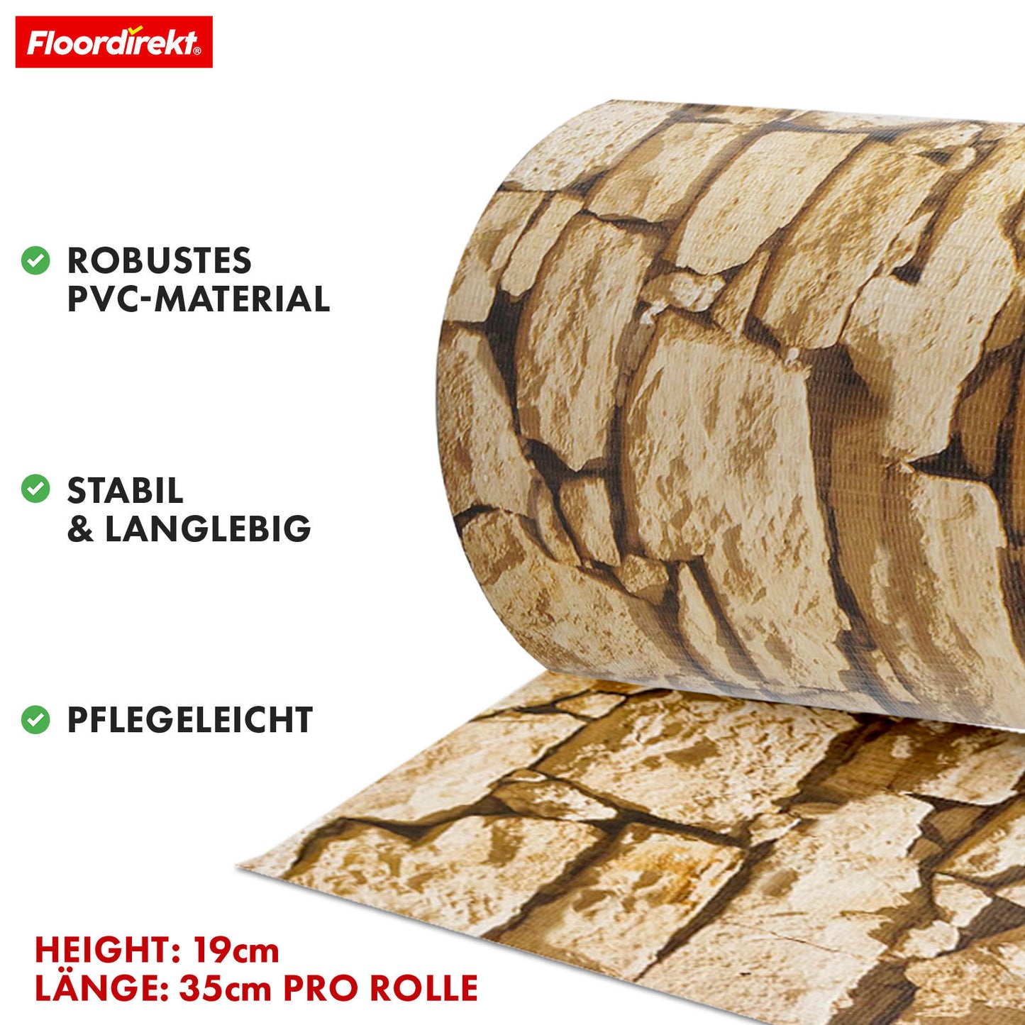 Striscia PVC per Privacy per Recinzione a Doppio Filo – Rotolo da 35m, Altezza 19cm, Include 20 Clip, Disponibile in 3 Colori e 4 Design
