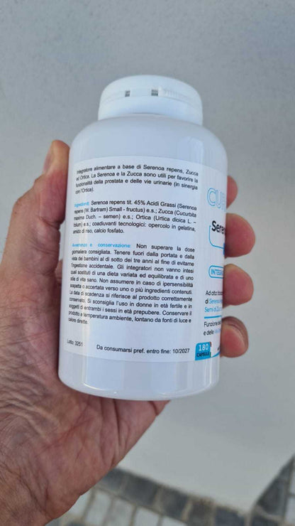 Integratore Prostata con Serenoa Repens, Semi di Zucca ed Ortica - Made in Italy - Spedizione veloce da magazzino locale