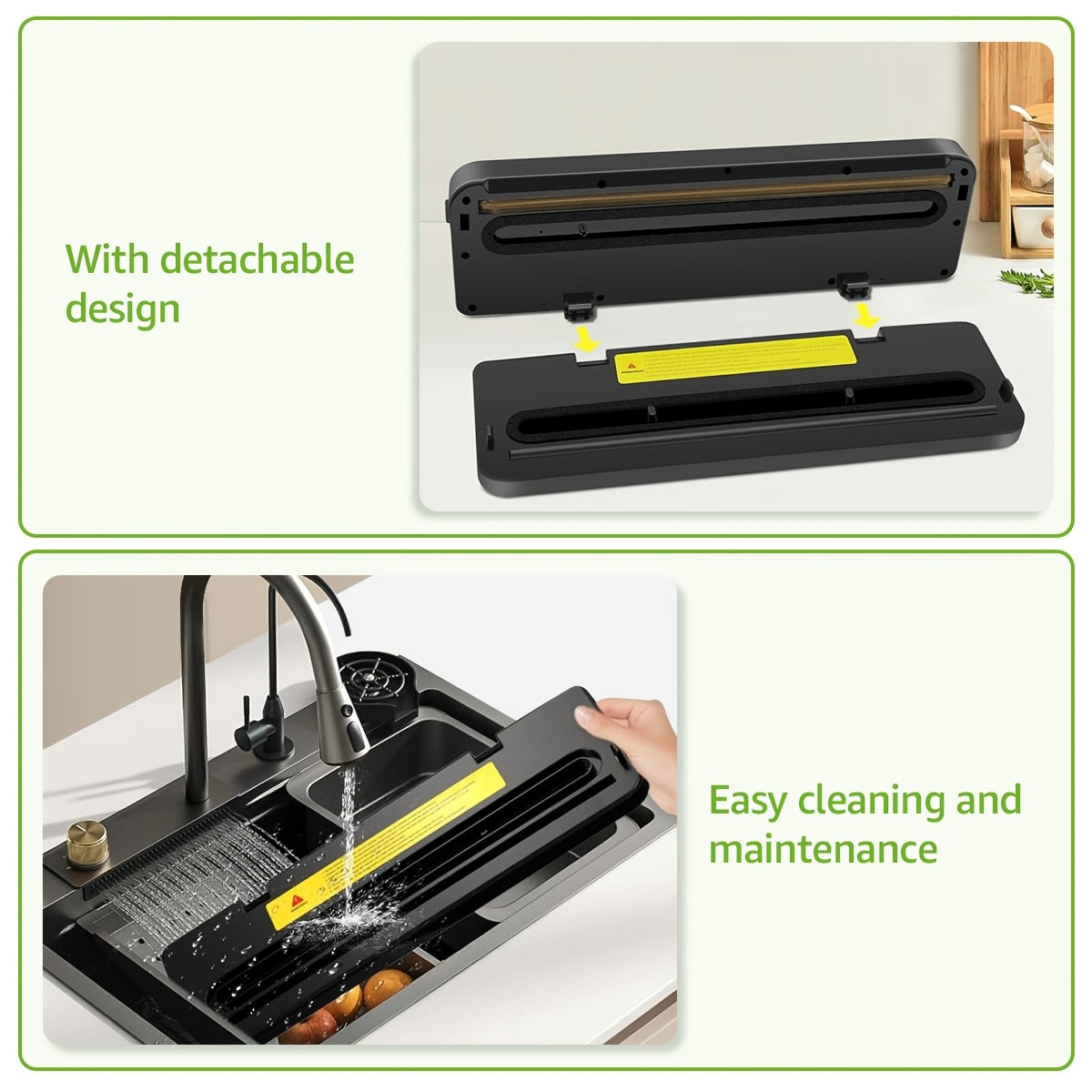 Macchina Sottovuoto con 20 Sacchetti Sottovuoto, 80KPA per la Conservazione di Alimenti Secchi e Umidi, Sistema di Sigillatura Automatico Sigillatrice di Alimenti Veloce e Compatta, Multifunzionale, Potente Macchina Sigillante per la Conservazione di Alim