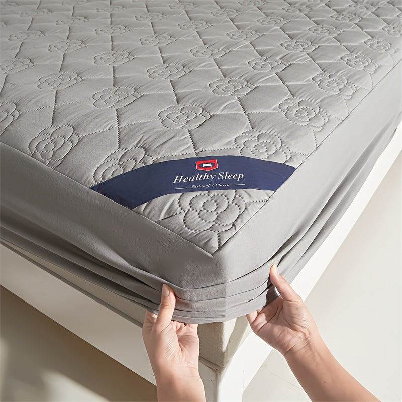 1 Protezione Materasso Impermeabile Comfort, Morbida e Traspirante con Tecnologia Soundwave, Lenzuolo con Angoli Impermeabile, Coprimaterasso Tinta Unita Silenzioso, Adatto per Appartamenti, Camere da Letto, Hotel, Stanze per Ospiti e Dormitori Studentesc
