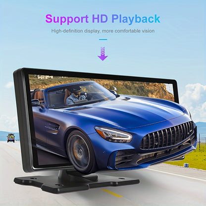 Autoradio da 9,3 pollici CarPlayer wireless per Android Auto, DVR integrato, monitor touch HD IPS, registratore a doppia lente, immagine retromarcia, uscita AUX FM, controllo vocale