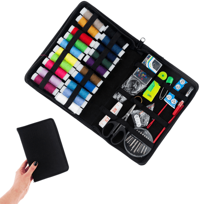 Kit per cucire con accessori Set di fili XL Aghi Misuratore + Custodia