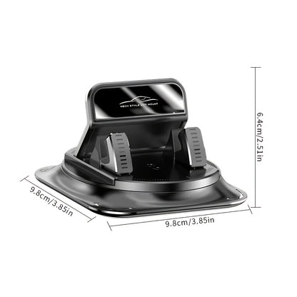 Supporto Auto Girevole a 360° | Supporto Telefono Vivavoce Aggiornato Compatibile con iPhone e Android, Supporto Cruscotto, Non Resistente all'Acqua, Universale, Materiale in Silicone
