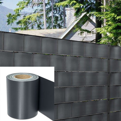 Striscia per recinzione privacy 35m-140m con clip, schermo privacy per recinzioni, striscia privacy da giardino per esterni, recinzione decorativa grigio scuro per giardini, 450g/m², facile da installare, schermo di protezione della privacy, parasole, ada