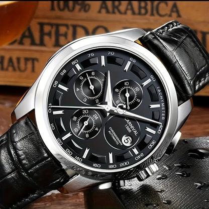[I&W CARNIVAL] Orologio Meccanico Automatico Multifunzione Uomo, Orologio Sportivo alla Moda con Calendario e Impermeabile fino a 30m