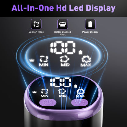 Aspirapolvere Senza Fili per Casa ad Alta Aspirazione, 10-in-1 Leggero e Ricaricabile con Lunga Durata della Batteria, con Tubo Extra-Lungo Aggiornato, Spazzole -groviglio, Luci LED Verdi per Casa, Pavimenti in Legno, Tappeti e Peli di Animali