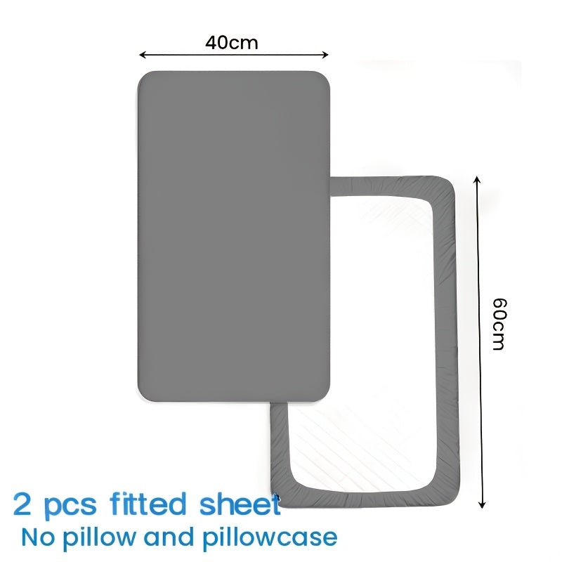 2 Lenzuola con Angoli Elastici, 30cm di Gonna, Ipoallergeniche, Traspiranti, Adatte per Camere da Letto, Dormitori e Camere Ospiti, Lavabili in Lavatrice, Adatte a Tutte le Stagioni, Copripiumino Non Incluso, Regalo per Natale e Capodanno