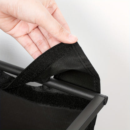 Cesto per la biancheria 3 scomparti, raccoglitore per la biancheria con ripiano, scatola per la biancheria, carrello per la biancheria, 3 X 39.8 L, sacco per la biancheria realizzato in tessuto Oxford, 84 X 33 X 74.5 Cm, marrone-nero vintage, cesti per la
