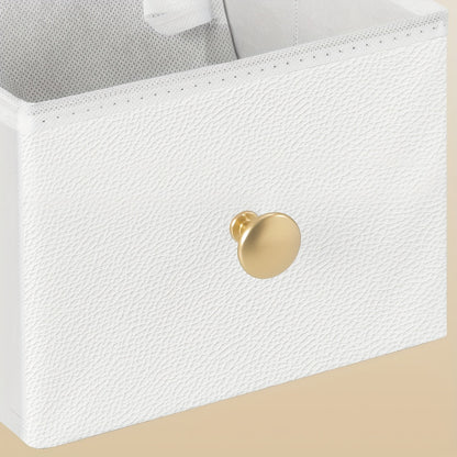 Comodino (set da 1 o 2), Organizzazione e stoccaggio per camera da letto, Tavolino laterale stretto con 2 cassetti in tessuto, Comodino stretto con scomparti aperti, Salvaspazio, Comodino per camera da letto o soggiorno, 35 X 27 X 60 cm, Bianco
