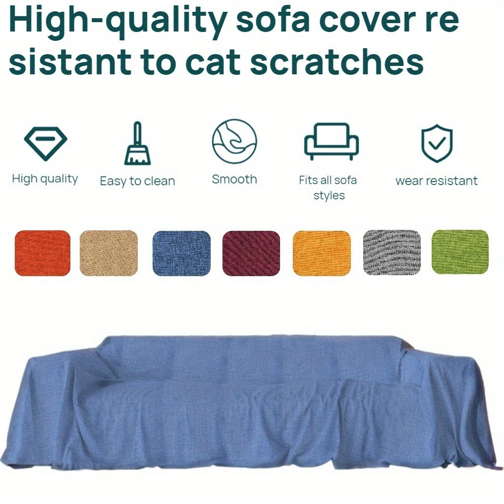 Copridivano Tinta Unita Facile e Moderno. Tappetino per Divano Adatto a Tutte le Stagioni, Utilizzabile come Coperta per Divano, Asciugamano per Divano e Protezione per Divano. Copertura Universale Lavabile per Mobili per l'Arredamento del Soggiorno, Disp