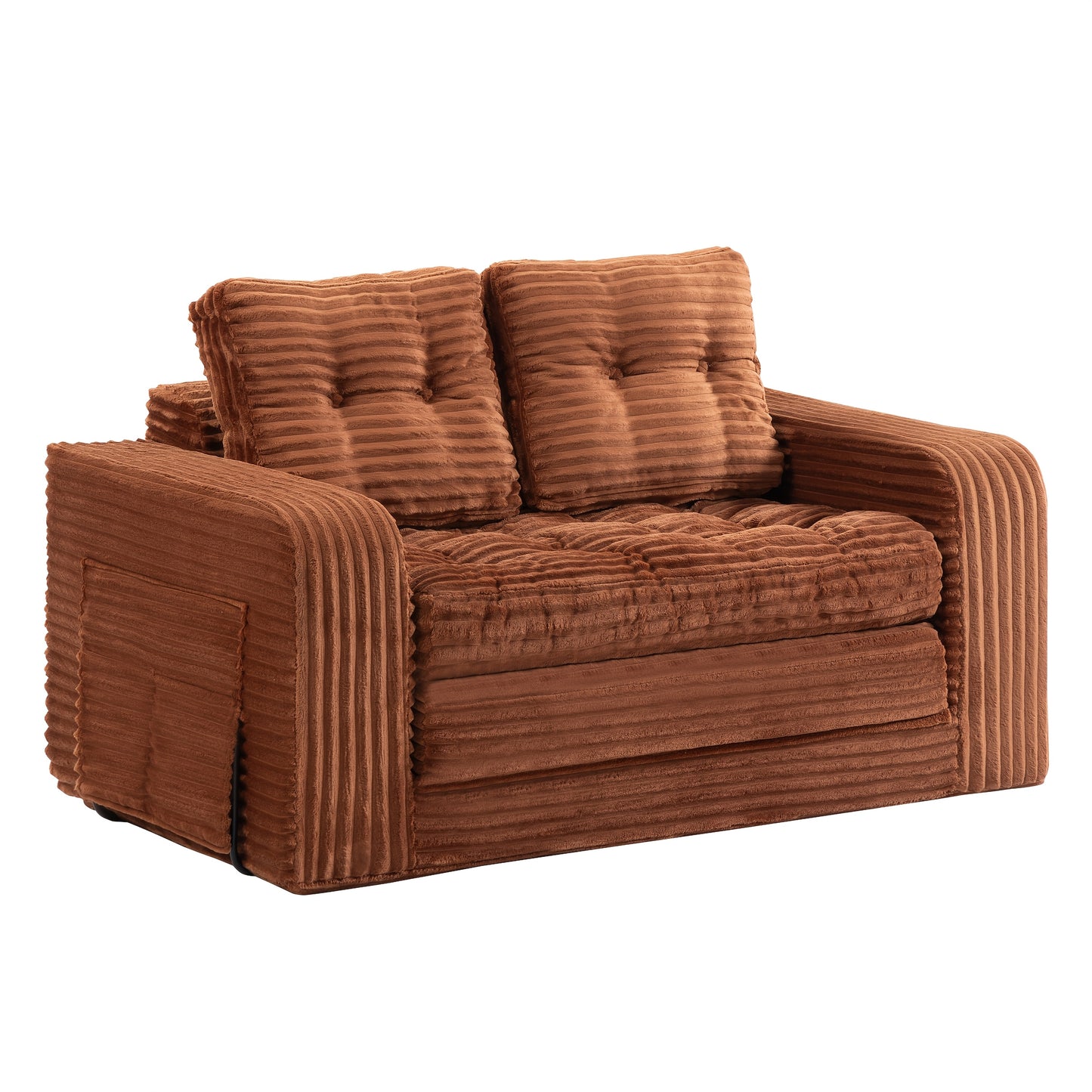 Divano Letto Pieghevole Pop Up, Disponibile in Configurazioni Singola o Doppia. Divano Letto Multifunzionale in Velluto a Coste, Ideale per Appartamenti Compatti, Balconi e Dormitori Studenteschi. Non Richiede Montaggio