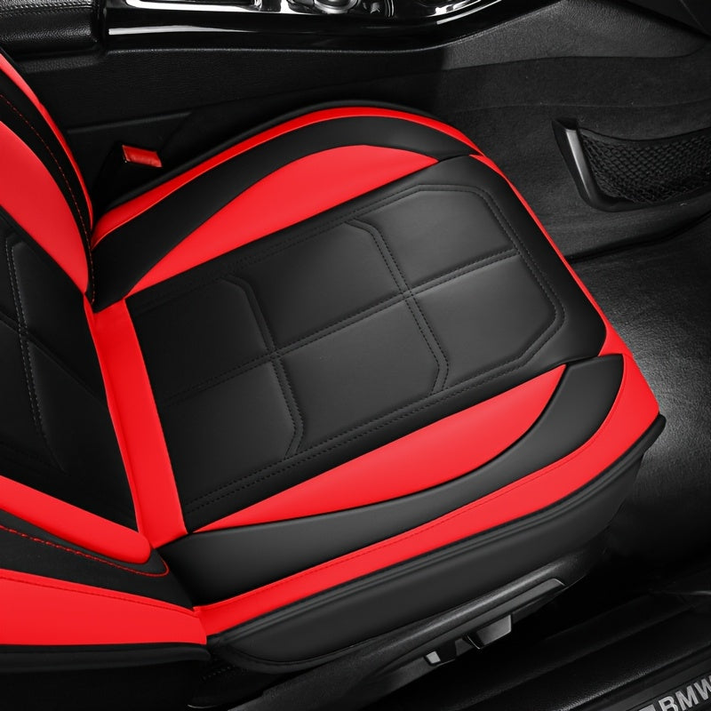 Set da 2 coprisedili per auto in pelle PU, protezioni ergonomiche universali per la maggior parte delle auto moderne europee