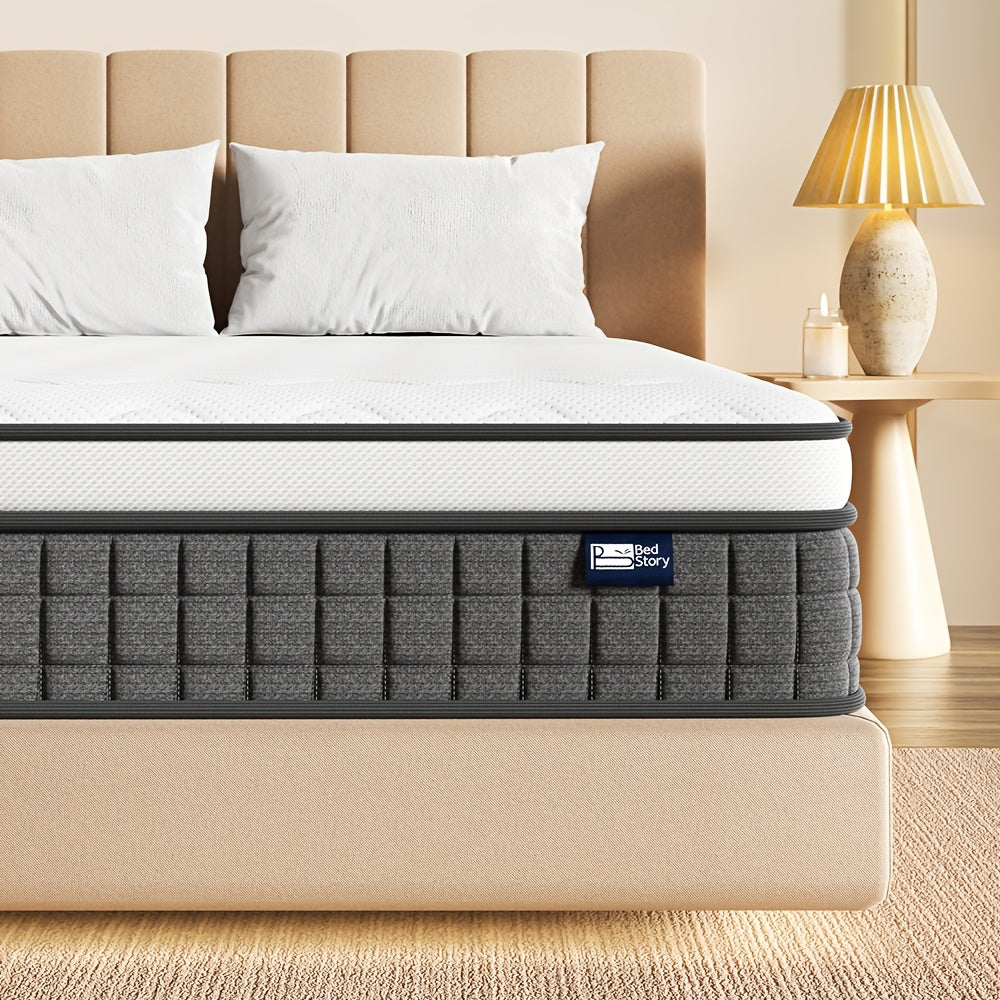 Materasso a Sfere Pocket Bedstory H3/H4 - 20 cm di Altezza, Guscio in Schiuma e Traspirante, Isolamento del Movimento e Supporto della Postura del Corpo