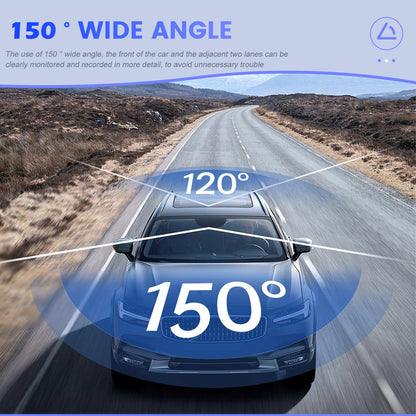 Kit Telecamera da cruscotto PODOFO 360° panoramica con obiettivo a 4 canale 1080P HD Ultimate, copertura completa 1080P anteriore-posteriore-sinistra-destra, registrazione in loop, compensazione 'esposizione, funzione visione notturna, ausilio retromarcia