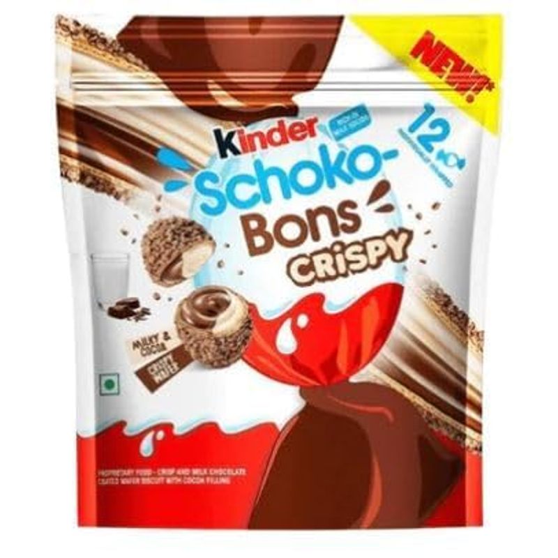 2Nd Set Kids Crispy Chocolate Bars - Medio 2X67G - Crispy Chocolate Bars con riempimento di cioccolato cremoso