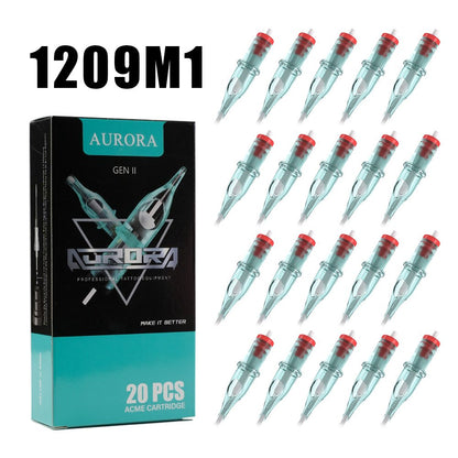Aghi per tatuaggio, aghi professionali per tatuaggio, 20 pezzi, varie misure miste, Round Liner, Shader, Magnum, Curved/Round Mag, 5Rl 7Rl 9Rl 5Rs 7Rs 9Rs 15M1 21M1 15Cm 21Cm, aghi a membrana monouso per tatuaggio, per studio di tatuaggio professionale.