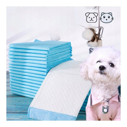 100 Pezzi Salviette Igieniche, Misura 40x60, Perfette per il Cambio del Pannolino, Cura di Anziani e Animali Domestici, Assorbenti, Alta Assorbenza, Protezione a 5 Strati, Morbide, Antigoccia, Sicure e Comode Salviette Monouso per Uso Quotidiano a Casa e