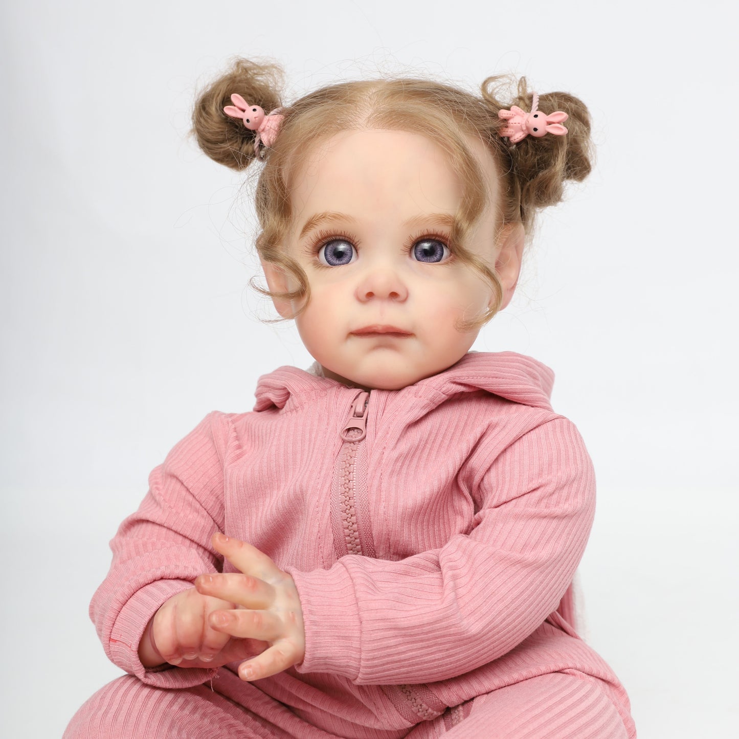 Bambola Reborn Morbida 22 pollici/55 cm, Principessa Bionda Elegante, Bambola Dipinta a Mano, Il Regalo Perfetto per Bambini!