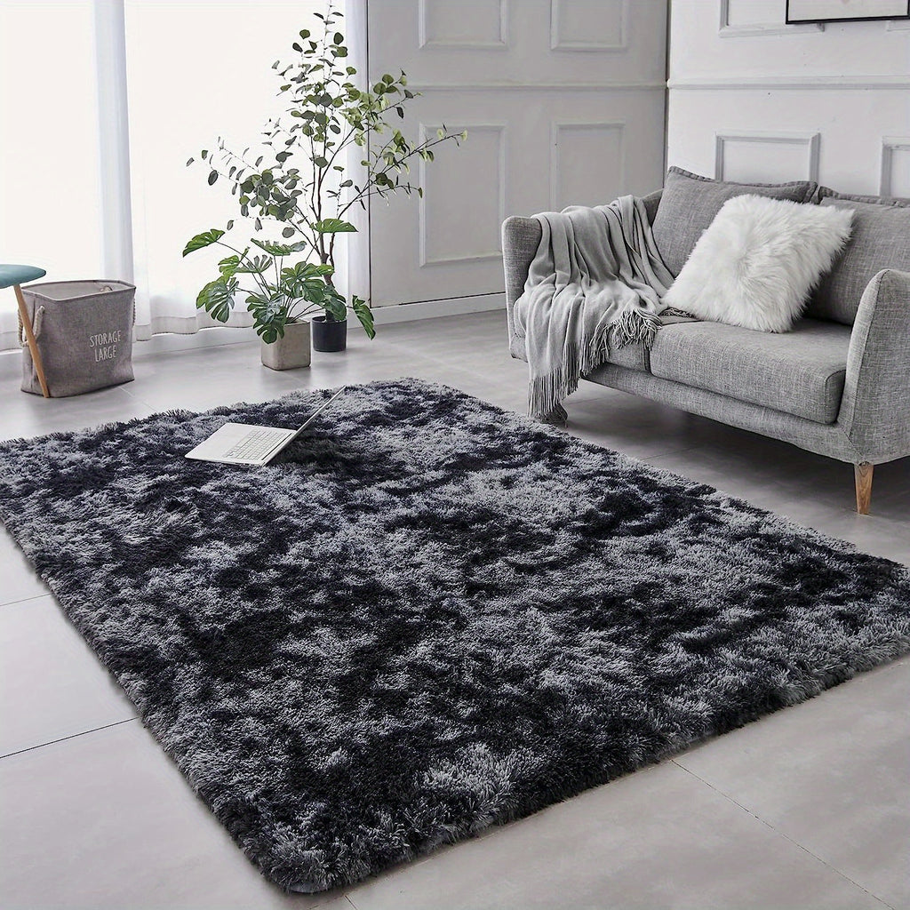 1 tappeto morbido in peluche, tappetino antiscivolo in peluche, tappetino da comodino in peluche, tappeto tie dye per soggiorno, decorazione casa, tappetino per dormire animali domestici, tappeto per camera e salotto, ideale per decorazioni di Natale e Ha