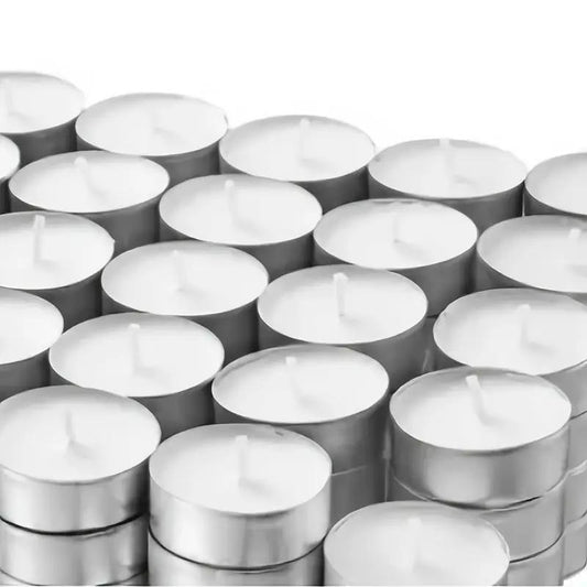 Candele di Cera al Tè, 2-3 per Matrimoni e il Ringraziamento 50pz 100pz 200pz – vista principale