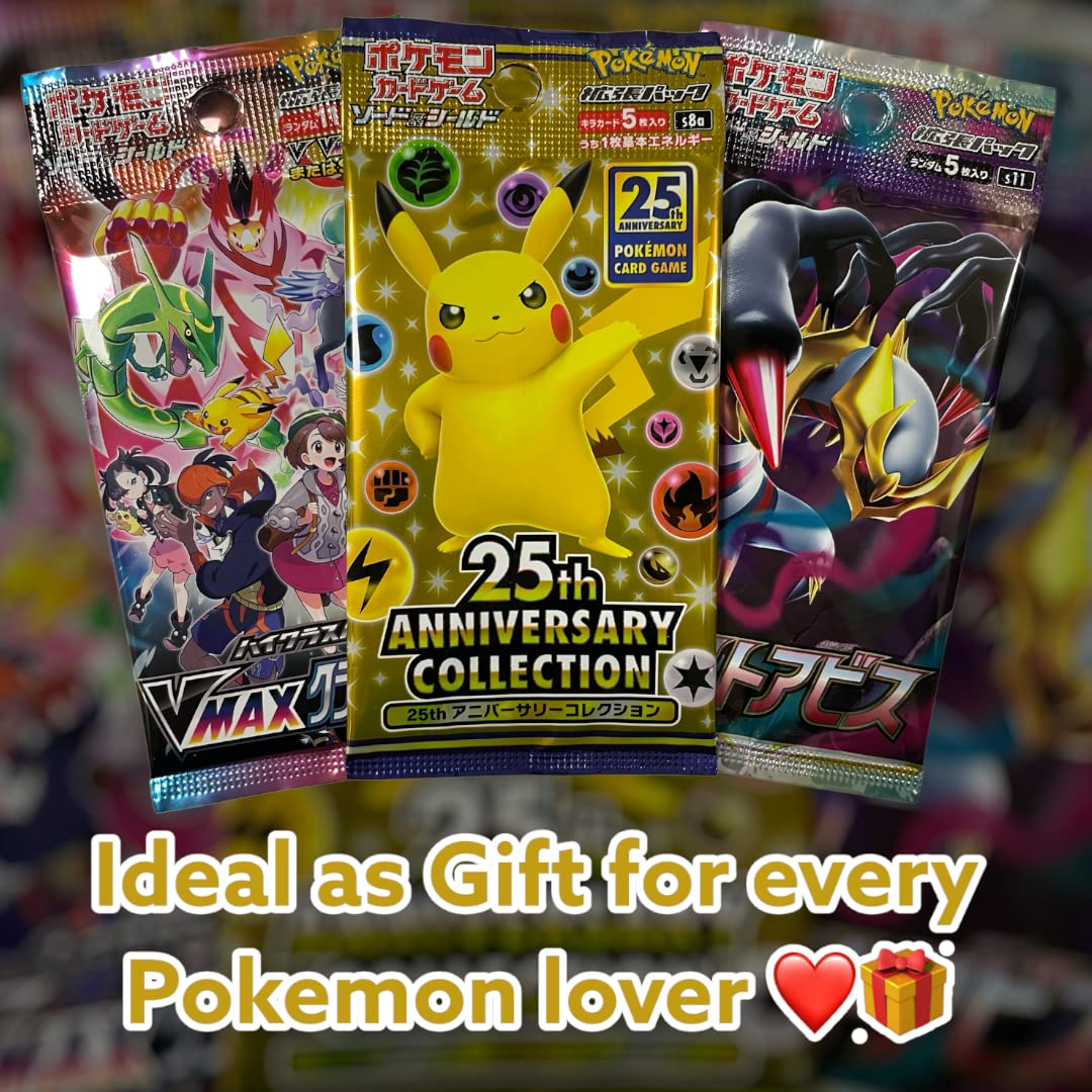 Carte Pokémon da collezione, 3X Mazzo Booster Originale Giapponese Pokémon per hobby e progetti creativi – vista dettagliata