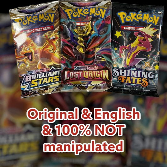 Carte Pokémon da collezione, 3x Pokémon Mystery Booster per progetti creativi e hobby – vista principale
