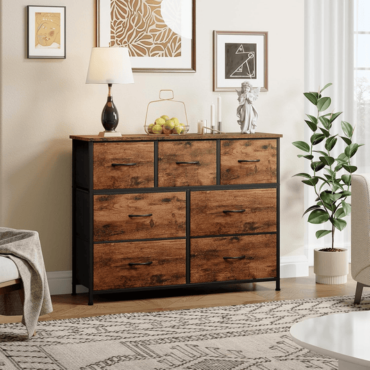 Cassettiera, legno per camera da letto e letto – vista principale