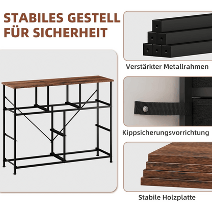 Cassettiera, legno per camera da letto e letto – vista dettagliata 6