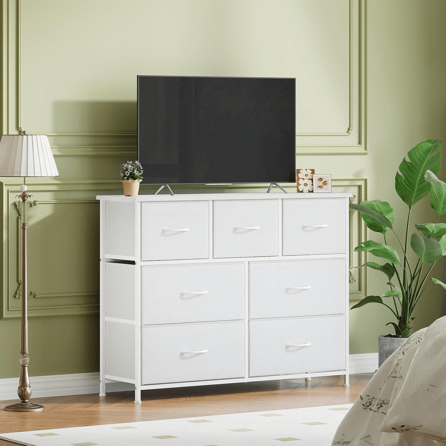 Cassettiera, legno per camera da letto e letto – vista dettagliata 9