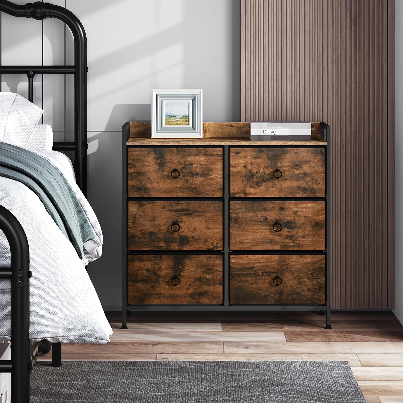 Cassettiere, metallo per camera da letto – vista principale