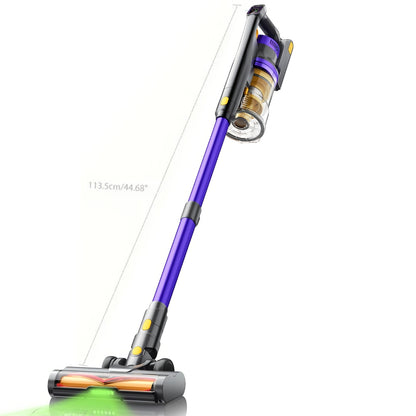 Laresar X11 Aspirapolvere Senza Fili 550W/46Kpa per la Casa, 60 Minuti, Anti-Groviglio, Aspirapolvere a Bastone con Doppia Maniglia Ricaricabile, Leggero, con Aromaterapia per Peli di Animali Domestici, Tappeti, Pavimenti, Pulizia di Primavera
