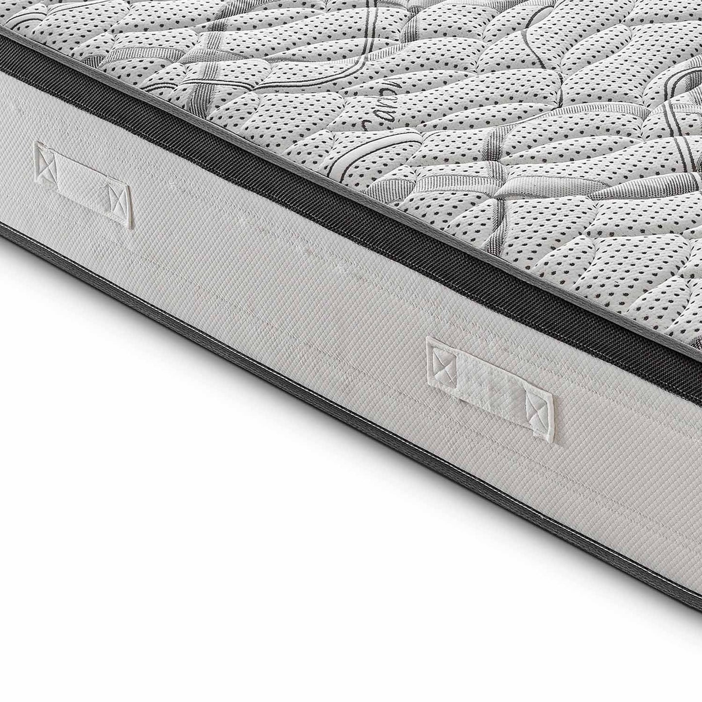 Materasso ROYAL DELUXE effetto MEMORY - Schiuma HR Ad Altissima Densità - Ortopedico 100% Made in Italy - Fodera con CARBONIO effetto Rilassante