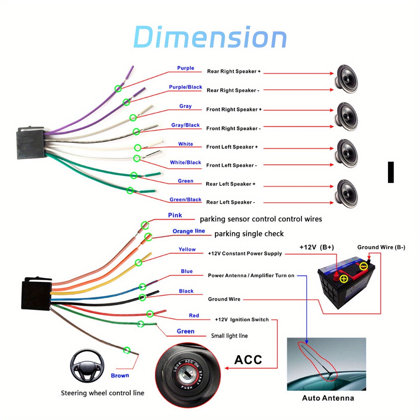 NHOPEEW 1 DIN 17.53cm Schermo HD Monitor IPS 2.5D Lettore MP5 Universale per Auto con Carplay Wireless & per Android auto Mirror Link Ricevitore Radio FM/ RDS Supporto TF/ USB Telecamera Posteriore (Opzionale)