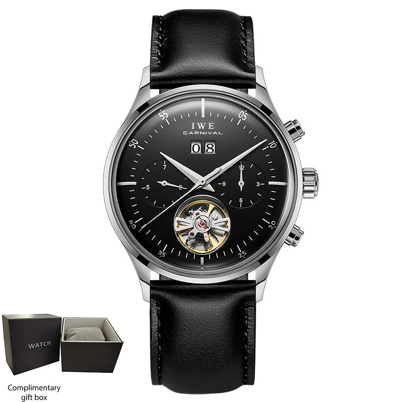 Orologio Meccanico Multifunzione di Lusso Uomo I&W Carnival, Orologio Sottile e alla Moda Automatizzato, Regalo per le Vacanze