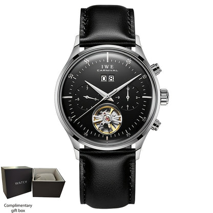 Orologio Meccanico Multifunzione di Lusso Uomo I&W Carnival, Orologio Sottile e alla Moda Automatizzato, Regalo per le Vacanze