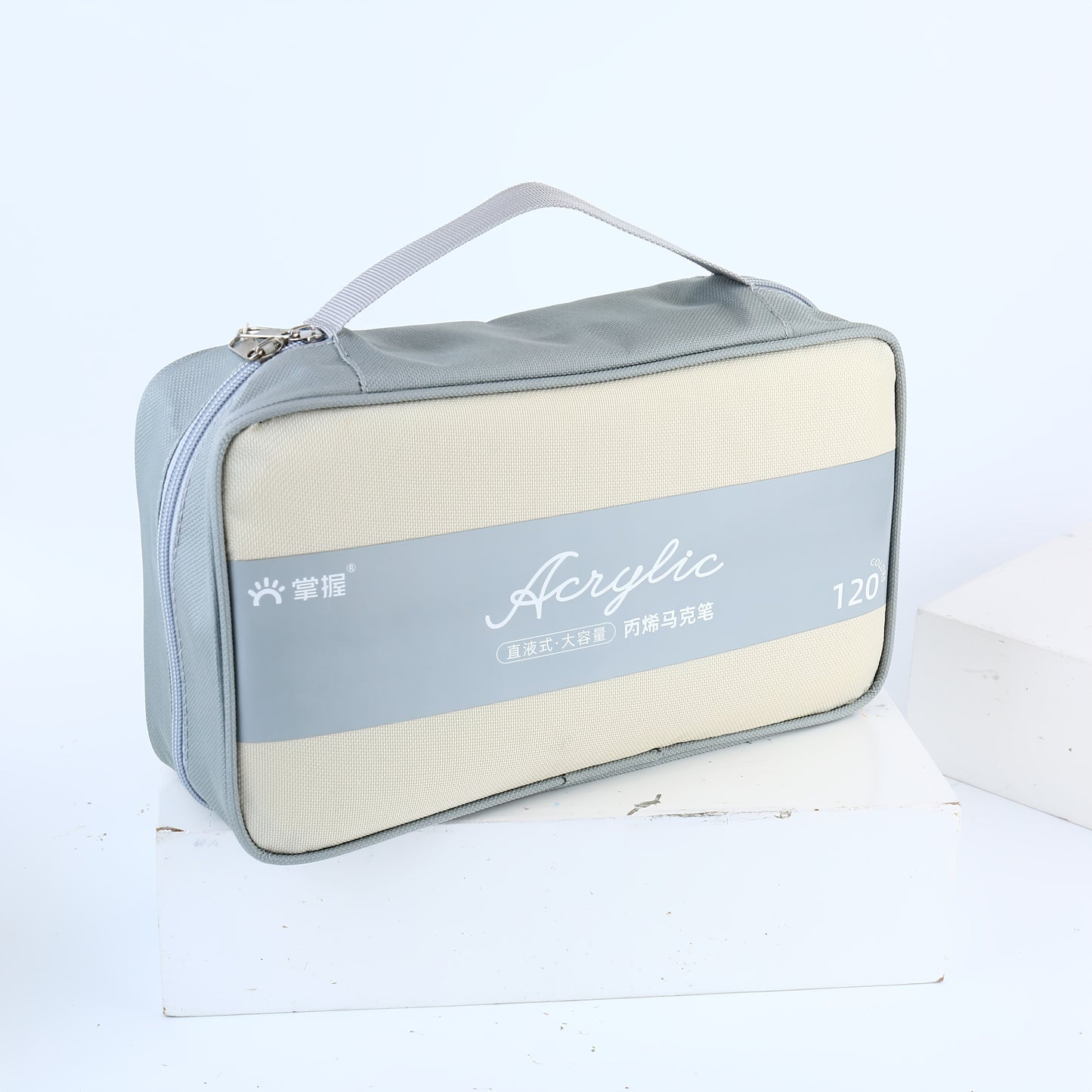 Pennarello Acrilico 120 Colori, Penna Acrilica a Doppia Punta con Pennello e Punta Fine, per Legno, Tela, Pietra, Pittura su Roccia, Vetro, Ceramica, Artigianato